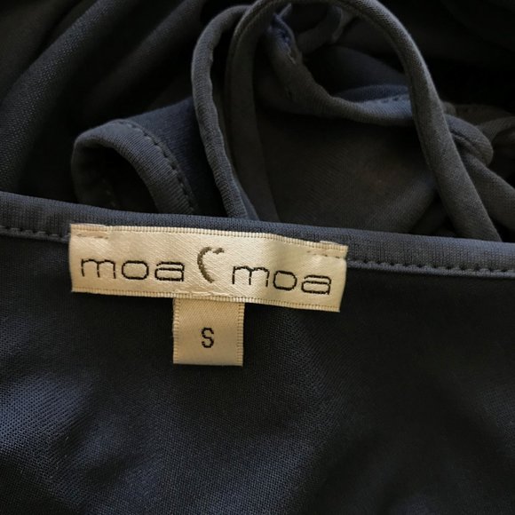 Excellent Cond. Navy Blue Tank Top Blouse Strappy - Picture 4 of 4